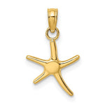 Load image into Gallery viewer, 14k Yellow Gold Starfish Small Pendant Charm
