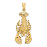 Load image into Gallery viewer, 14k Yellow Gold Lobster Moveable Large Pendant Charm
