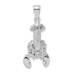 Load image into Gallery viewer, 14k White Gold Lobster Moveable Pendant Charm
