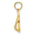 Φόρτωση εικόνας στο εργαλείο προβολής Συλλογής, 14k Yellow Gold Jamaica Small Flip Flop Sandal Slipper Pendant Charm
