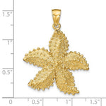 將圖片載入圖庫檢視器 14k Yellow Gold Starfish Ocean Pendant Charm
