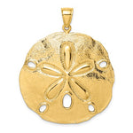 Load image into Gallery viewer, 14k Yellow Gold Sand Dollar Large Pendant Charm
