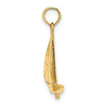 Load image into Gallery viewer, 14k Yellow Gold Sailboat Sailing Nautical 3D Pendant Charm
