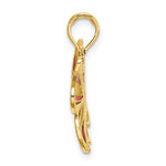 Lade das Bild in den Galerie-Viewer, 14k Yellow Gold with Enamel Butterfly Pendant Charm
