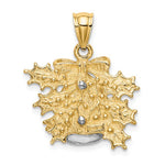 Afbeelding in Gallery-weergave laden, 14k Yellow White Gold Christmas Bell Holiday Pendant Charm

