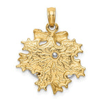 Load image into Gallery viewer, 14k Yellow White Gold Christmas Bells Holiday Pendant Charm
