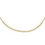 Lade das Bild in den Galerie-Viewer, 14k Yellow Gold Diamond Cut Adjustable Choker Collar Necklace
