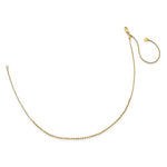 Indlæs billede til gallerivisning 14k Yellow Gold Diamond Cut Beaded Adjustable Choker Collar Necklace
