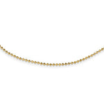 Kép betöltése a galériamegjelenítőbe: 14k Yellow Gold Diamond Cut Beaded Adjustable Choker Collar Necklace
