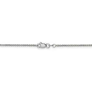 14k White Gold 1.5mm Cable Bracelet Anklet Necklace Pendant Chain
