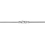 Charger l&#39;image dans la galerie, 14k White Gold 1.5mm Parisian Wheat Necklace Pendant Chain
