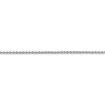 Carica l&#39;immagine nel visualizzatore di Gallery, 14k White Gold 1.5mm Diamond Cut Wheat Necklace Pendant Chain
