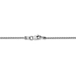 Load image into Gallery viewer, 14k White Gold 1.5mm Diamond Cut Wheat Necklace Pendant Chain
