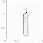 Load image into Gallery viewer, Sterling Silver Mezuzah Star of David 3D Pendant Charm
