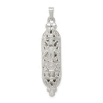 Load image into Gallery viewer, Sterling Silver Mezuzah Star of David Pendant Charm
