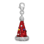 Загрузить изображение в средство просмотра галереи, Amore La Vita Sterling Silver Enamel Red Party Hat 3D Charm
