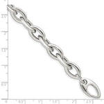 Load image into Gallery viewer, Sterling Silver 10mm Fancy Link Push Clasp Bracelet
