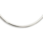 Kép betöltése a galériamegjelenítőbe: Sterling Silver 4.5mm Domed Cubetto Omega Choker Necklace Pendant Chain
