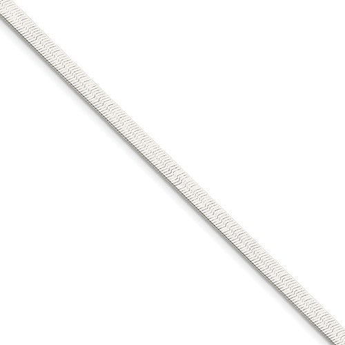 Sterling Silver 4.5mm Herringbone Bracelet Anklet Choker Necklace Pendant Chain