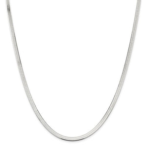 Sterling Silver 4.5mm Herringbone Bracelet Anklet Choker Necklace Pendant Chain