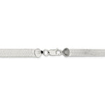 Indlæs billede til gallerivisning Sterling Silver 7mm Herringbone Bracelet Anklet Choker Necklace Pendant Chain
