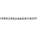 Lataa kuva Galleria-katseluun, Sterling Silver 4mm Beaded Necklace Pendant Chain
