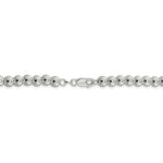 Charger l&#39;image dans la galerie, Sterling Silver 6.1mm Beaded Necklace Pendant Chain
