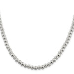 Cargar imagen en el visor de la galería, Sterling Silver 6.1mm Beaded Necklace Pendant Chain

