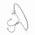 Charger l&#39;image dans la galerie, Sterling Silver Diamond Cut Beaded Friendship Bracelet Adjustable
