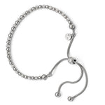 Load image into Gallery viewer, Sterling Silver Diamond Cut Beaded Friendship Bracelet Adjustable
