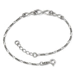 Load image into Gallery viewer, Sterling Silver Infinity Adjustable Anklet
