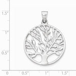 Load image into Gallery viewer, Sterling Silver Tree of Life Round Pendant Charm
