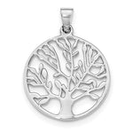 Load image into Gallery viewer, Sterling Silver Tree of Life Round Pendant Charm
