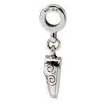 Load image into Gallery viewer, Authentic Reflections Sterling Silver Baby Shoe Dangle Bead Charm
