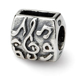 Load image into Gallery viewer, Authentic Reflections Sterling Silver Treble Clef Music Bead Charm
