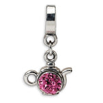 Load image into Gallery viewer, Authentic Reflections Sterling Silver Teapot Swarovski Element Bead Charm
