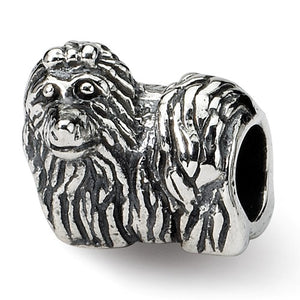 Authentic Reflections Sterling Silver Yorkshire Terrier Dog Bead Charm