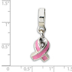 Load image into Gallery viewer, Authentic Reflections Sterling Silver Pink Ribbon Awareness Bead Charm

