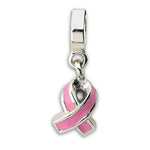 Lataa kuva Galleria-katseluun, Authentic Reflections Sterling Silver Pink Ribbon Awareness Bead Charm
