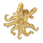 Afbeelding in Gallery-weergave laden, 14k Yellow Gold Octopus Chain Slide Pendant Charm
