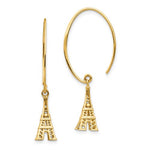 Załaduj obraz do przeglądarki galerii, 14k Yellow Gold Eiffel Tower Paris France Dangle Earrings

