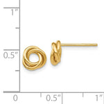 Load image into Gallery viewer, 14k Yellow Gold 7mm Classic Love Knot Stud Post Earrings
