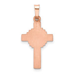Load image into Gallery viewer, 14k Rose White Gold Two Tone Celtic Cross Pendant Charm
