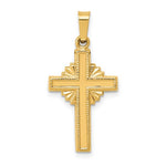 Load image into Gallery viewer, 14k Yellow Gold Celtic Cross Pendant Charm
