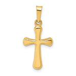 Lataa kuva Galleria-katseluun, 14k Yellow Gold Latin Cross Pendant Charm
