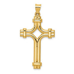Afbeelding in Gallery-weergave laden, 14k Yellow Gold Cross Polished Pendant Charm
