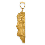 Cargar imagen en el visor de la galería, 14k Yellow Gold Jesus Christ Face Head Pendant Charm
