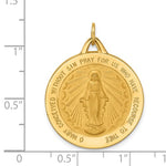 Φόρτωση εικόνας στο εργαλείο προβολής Συλλογής, 14k Yellow Gold Blessed Virgin Mary Miraculous Round Pendant Charm
