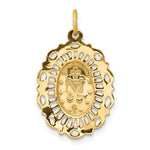Φόρτωση εικόνας στο εργαλείο προβολής Συλλογής, 14k Yellow Gold Blessed Virgin Mary Miraculous Medal Oval Pendant Charm
