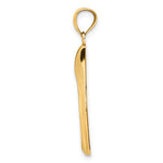 Carregar imagem no visualizador da galeria, 14k Yellow Gold Wishbone Pendant Charm
